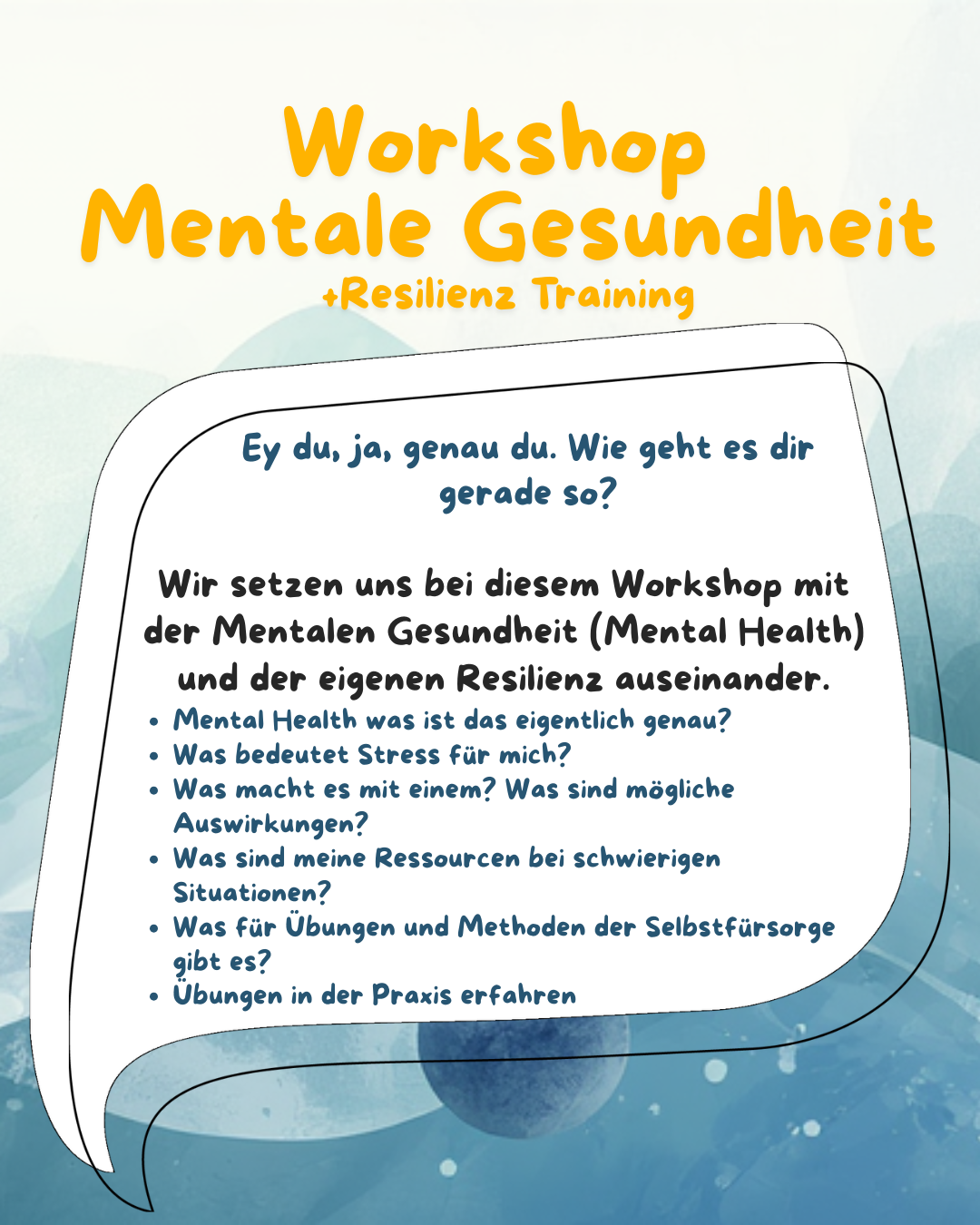 Workshop Mentale Gesundheit